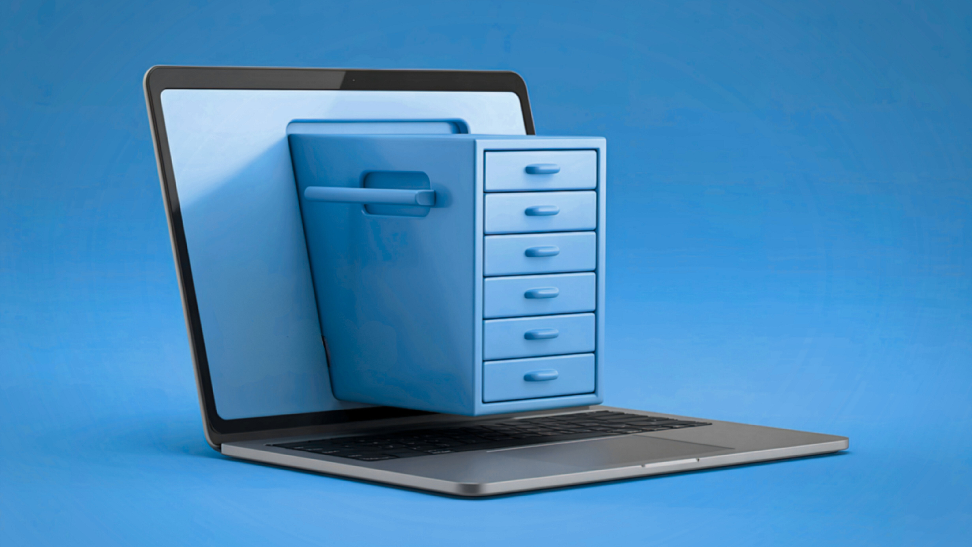 Laptop with file storage