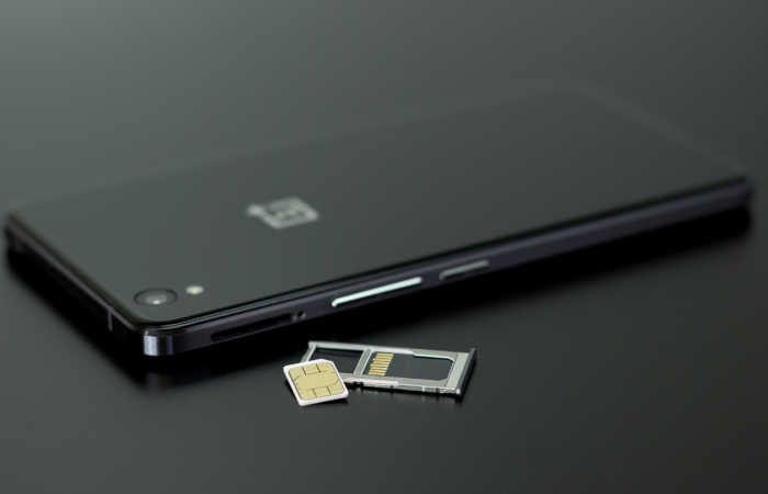 Phone with a sim card