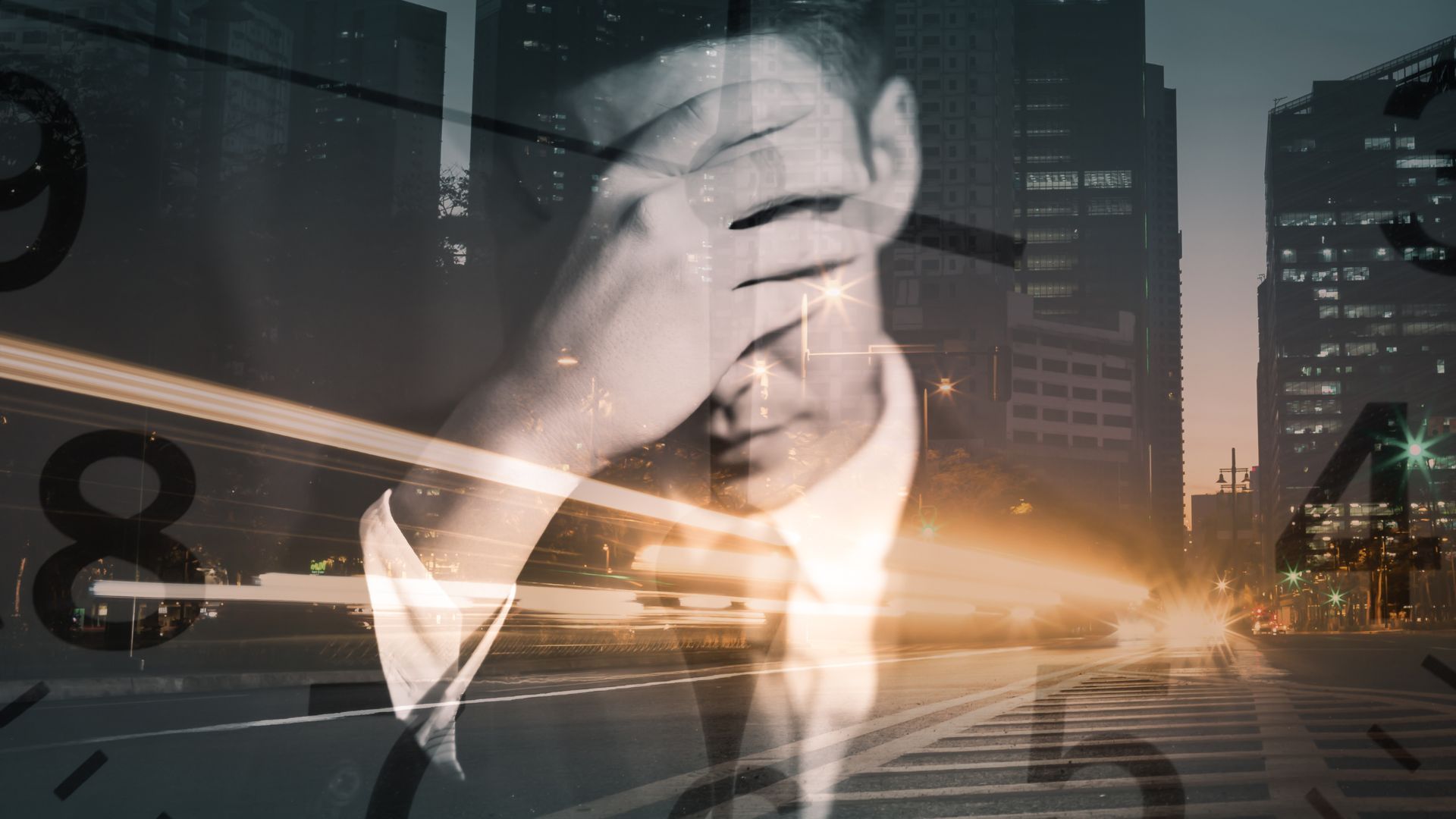 Stressed business owner about IT Issues with city and clock